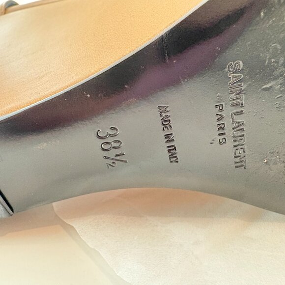 Saint Laurent Leather sandals WITH PLATFORM AND ANKLE STRAP. SiZE 8,5 - Picture 3 of 9